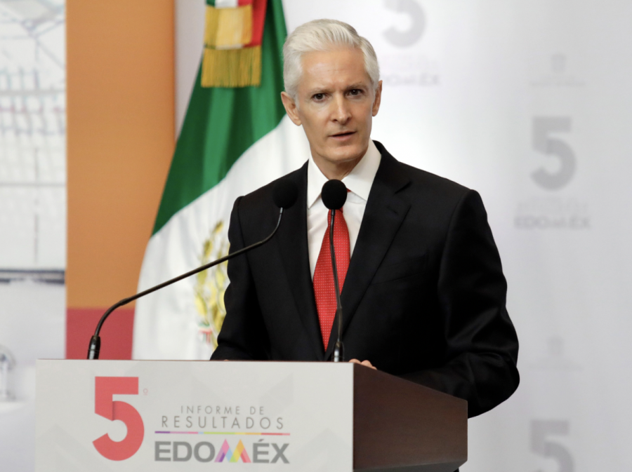 En su Quinto Informe, Alfredo del Mazo pide respetar los resultados en