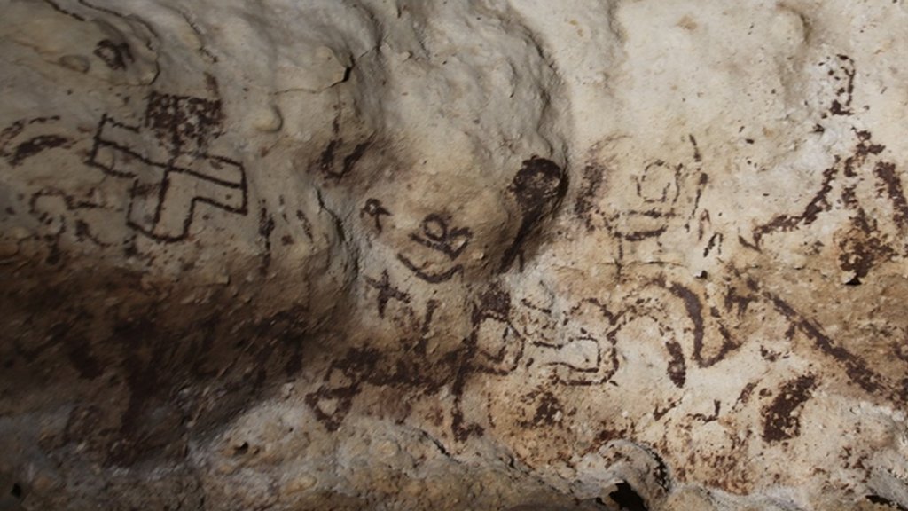 México: las enigmáticas pinturas rupestres de la cultura maya encontradas  en una cueva de Yucatán