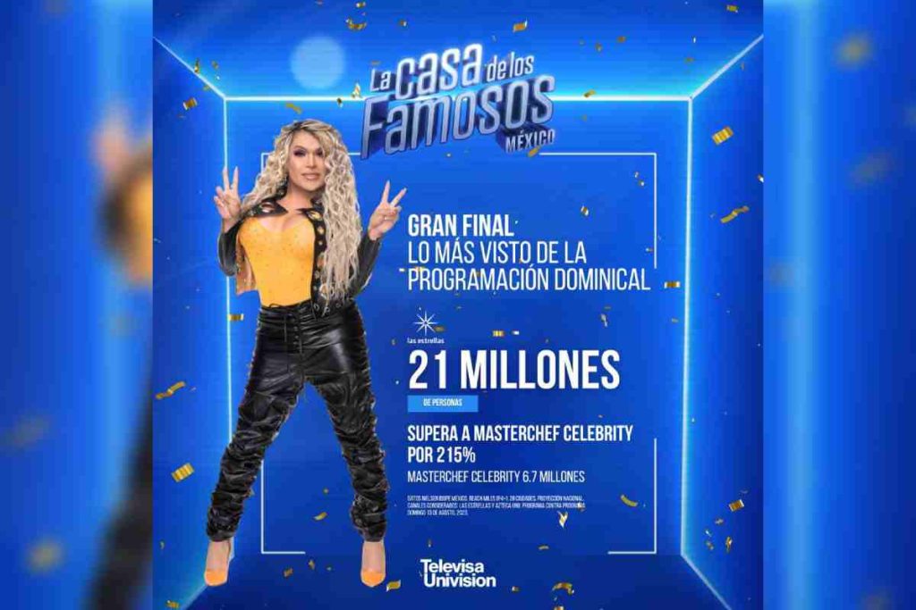 Imagen publicitaria de La Casa de los Famosos con Wendy Guevara.